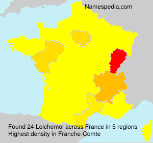 Surname Loichemol in France Surname Loichemol in France