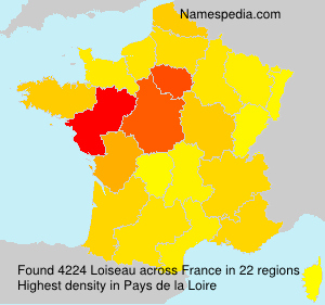 Surname Loiseau in France Surname Loiseau in France