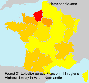 Surname Loiselier in France Surname Loiselier in France