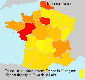 Surname Loison in France Surname Loison in France
