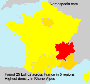 Surname Lollioz in France Surname Lollioz in France