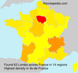 Surname Lomba in France Surname Lomba in France