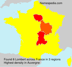 Surname Lombert in France Surname Lombert in France