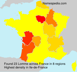 Surname Lomme in France Surname Lomme in France
