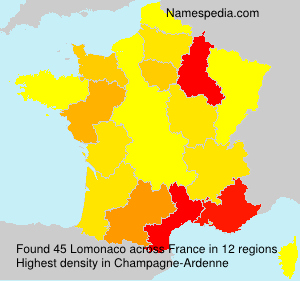 Surname Lomonaco in France Surname Lomonaco in France