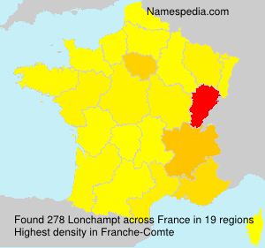 Surname Lonchampt in France Surname Lonchampt in France