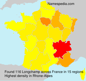 Surname Longchamp in France Surname Longchamp in France