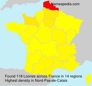 Surname Loones in France Surname Loones in France