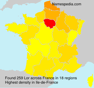 Surname Lor in France Surname Lor in France