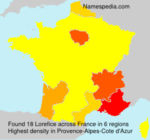 Surname Lorefice in France Surname Lorefice in France