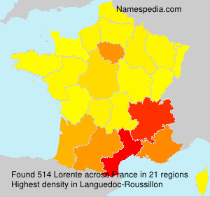 Surname Lorente in France Surname Lorente in France
