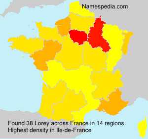 Surname Lorey in France Surname Lorey in France