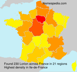 Surname Lorion in France Surname Lorion in France
