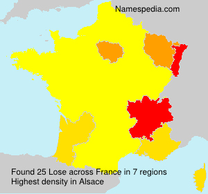 Surname Lose in France Surname Lose in France