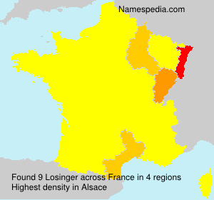 Surname Losinger in France Surname Losinger in France