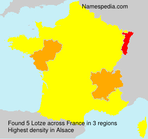 Surname Lotze in France Surname Lotze in France