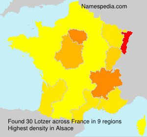 Surname Lotzer in France Surname Lotzer in France