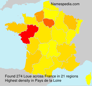 Surname Loue in France Surname Loue in France