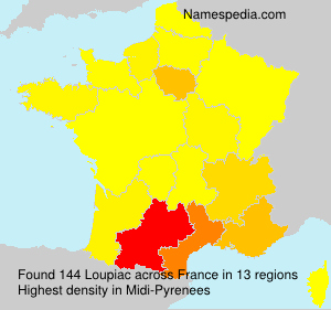 Surname Loupiac in France Surname Loupiac in France