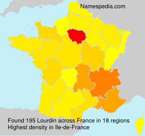Surname Lourdin in France Surname Lourdin in France