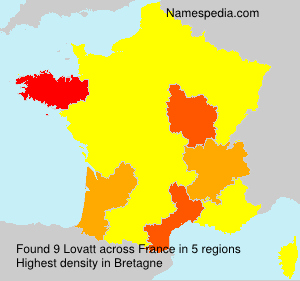 Surname Lovatt in France