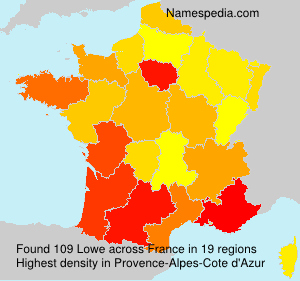 Surname Lowe in France Surname Lowe in France