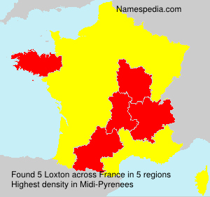 Surname Loxton in France
