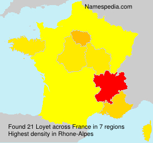 Surname Loyet in France Surname Loyet in France