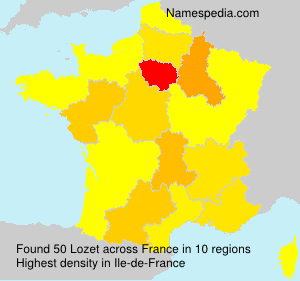 Surname Lozet in France Surname Lozet in France