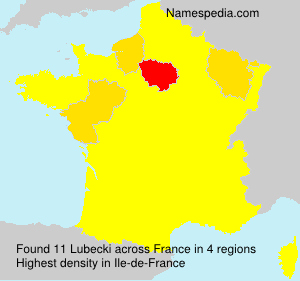 Surname Lubecki in France Surname Lubecki in France