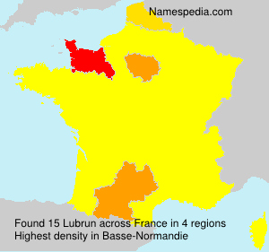 Surname Lubrun in France Surname Lubrun in France
