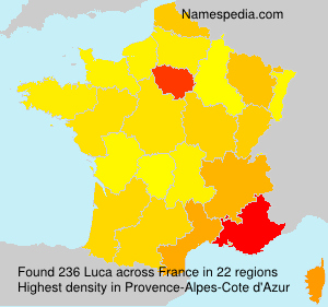 Surname Luca in France Surname Luca in France