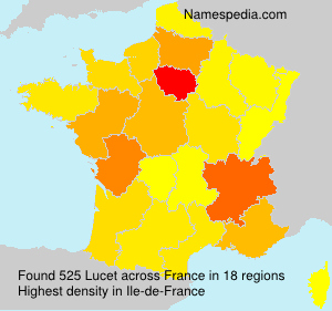 Surname Lucet in France Surname Lucet in France