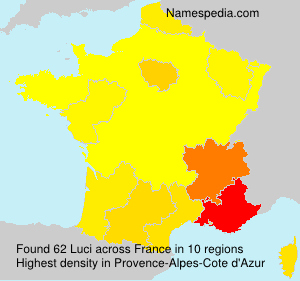 Surname Luci in France Surname Luci in France