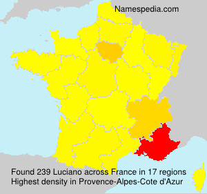 Surname Luciano in France Surname Luciano in France