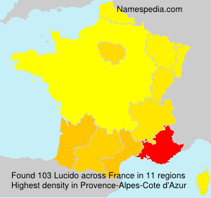 Surname Lucido in France Surname Lucido in France