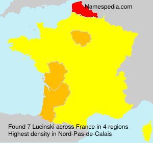 Surname Lucinski in France Surname Lucinski in France
