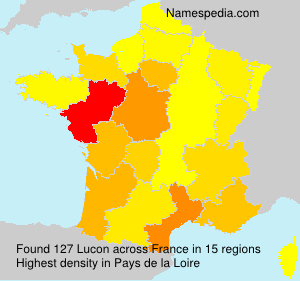 Surname Lucon in France Surname Lucon in France