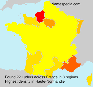 Surname Luders in France Surname Luders in France