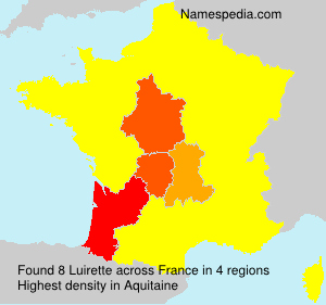 Surname Luirette in France Surname Luirette in France