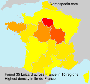 Surname Luizard in France Surname Luizard in France