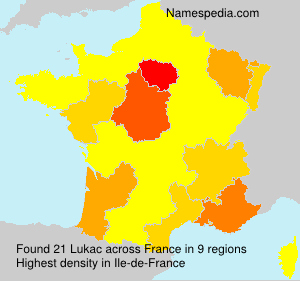 Surname Lukac in France Surname Lukac in France