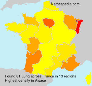 Surname Lung in France Surname Lung in France