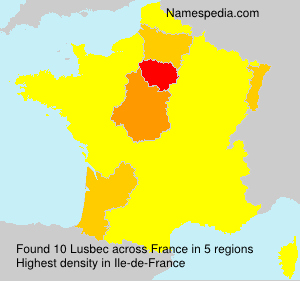 Surname Lusbec in France Surname Lusbec in France