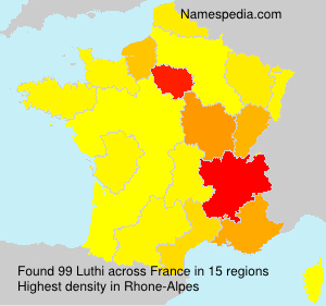 Surname Luthi in France Surname Luthi in France