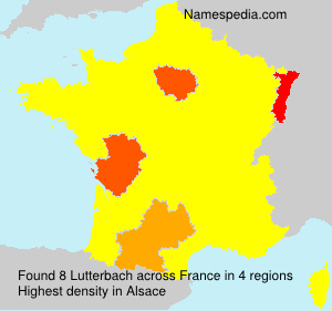 Surname Lutterbach in France Surname Lutterbach in France