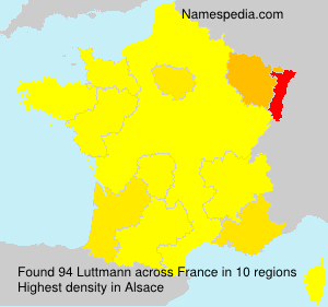 Surname Luttmann in France Surname Luttmann in France