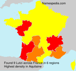 Surname Lutzi in France Surname Lutzi in France