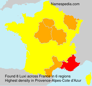 Surname Luxi in France Surname Luxi in France
