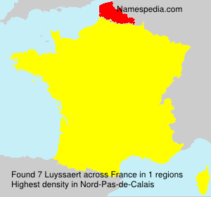 Surname Luyssaert in France Surname Luyssaert in France
